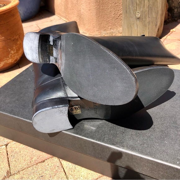 J. Crew Field Boots, Elegant Black Leather Knee-High Boots - Picture 7 of 10